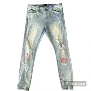 Men's Relaxed Fit Jeans - Distressed Gray